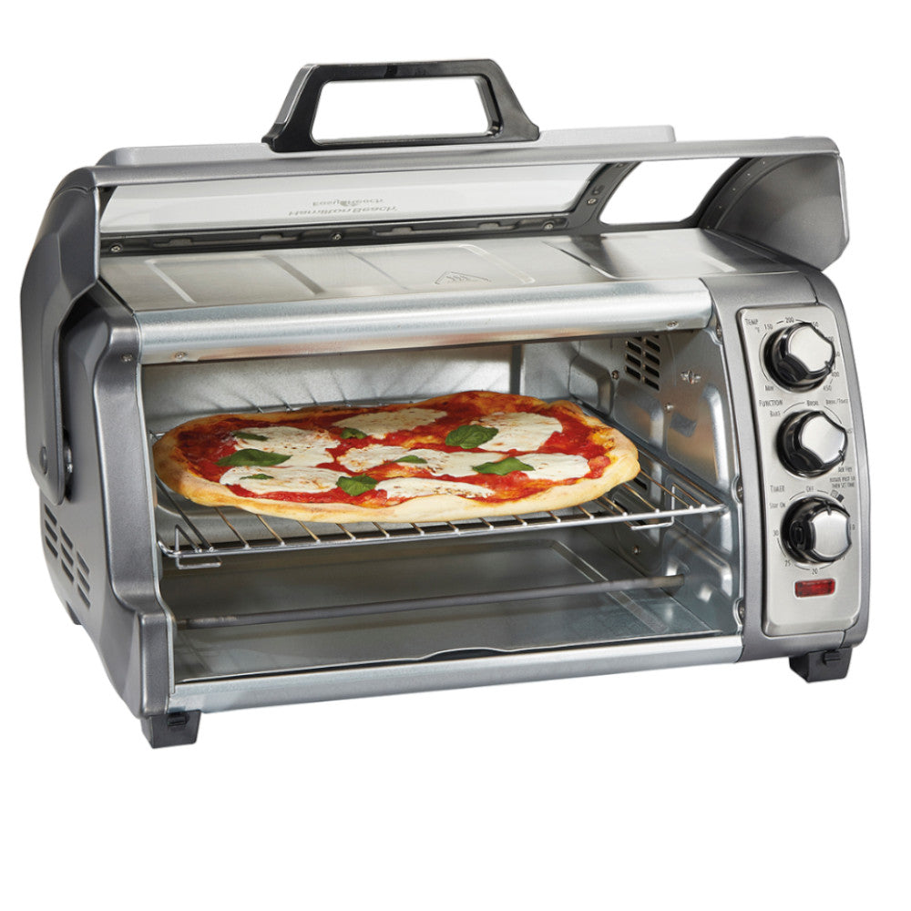HAMILTON BEACH 31523C Easy Reach Sure-Crisp Air Fryer Toaster Oven - Factory serviced with Home Essentials warranty
