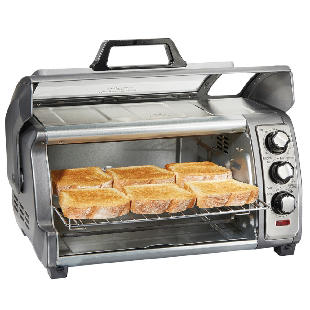 HAMILTON BEACH 31523C Easy Reach Sure-Crisp Air Fryer Toaster Oven - Factory serviced with Home Essentials warranty