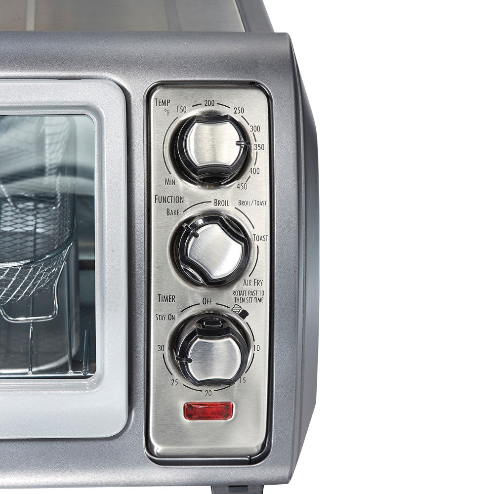 HAMILTON BEACH 31523C Easy Reach Sure-Crisp Air Fryer Toaster Oven - Factory serviced with Home Essentials warranty