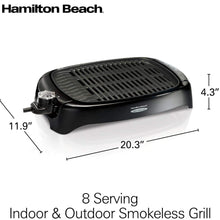 Load image into Gallery viewer, HAMILTON BEACH HealthSmart Indoor/Outdoor Grill - 31605NC
