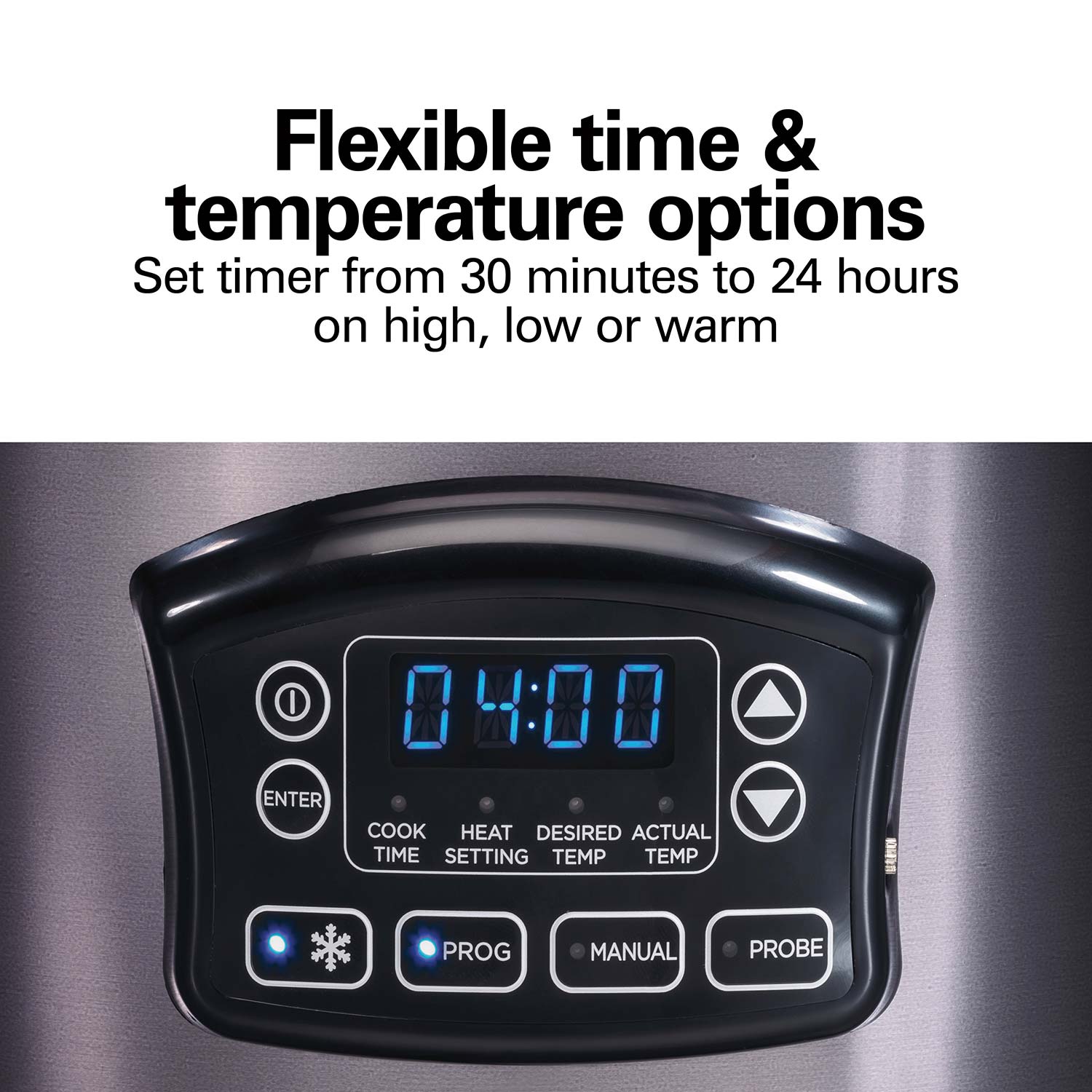 Mijoteuse programmable HAMILTON BEACH 33768G de 6 pintes avec décongélation