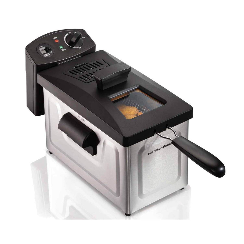 HAMILTON BEACH 35033C 12 Cup Oil Capacity Deep Fryer
