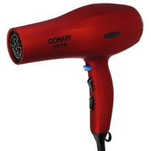 Charger l&#39;image dans la galerie, Sèche-cheveux CONAIR 395NC 1875 watts au toucher velours ; Rouge
