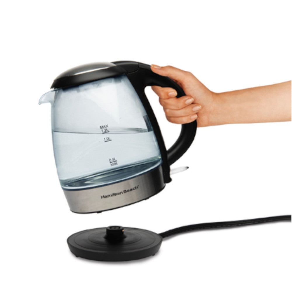HAMILTON BEACH 40931C Bouilloire en verre 1,2 L