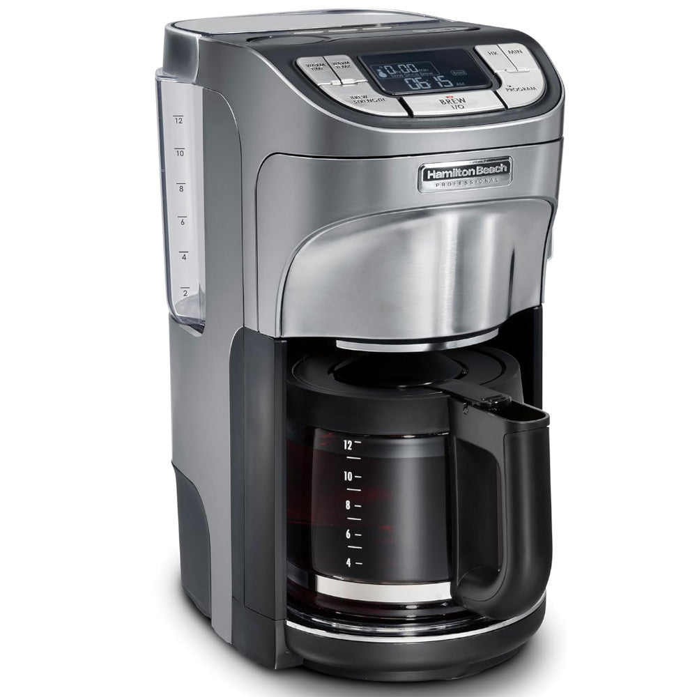 Cafetière programmable 12 tasses HAMILTON BEACH PROFESSIONAL 49500 - Reconditionnée avec garantie Home Essentials