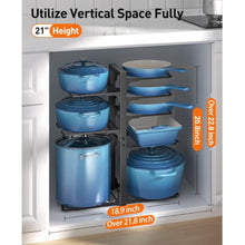 Load image into Gallery viewer, ORDORA 4D-21H Pots and Pans Organizer 21&quot; Hight
