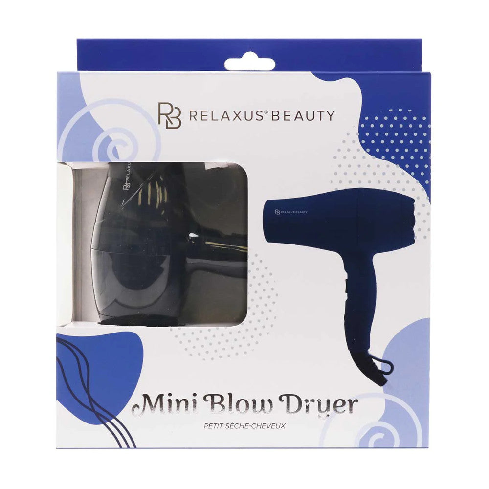 RELAXUS 544451 Oxford Blue Travel Blow Dryer