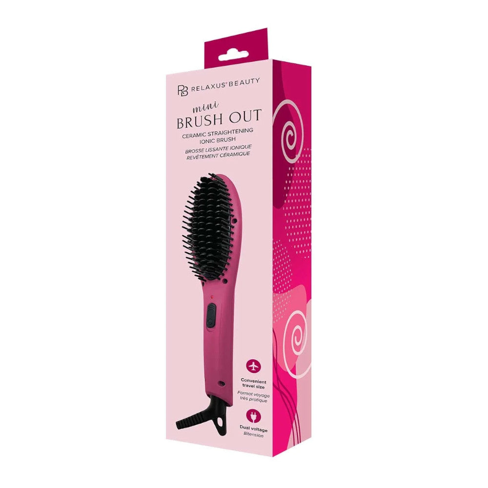 RELAXUS 544482 Mini Brush Out Ceramic Straightening Brush