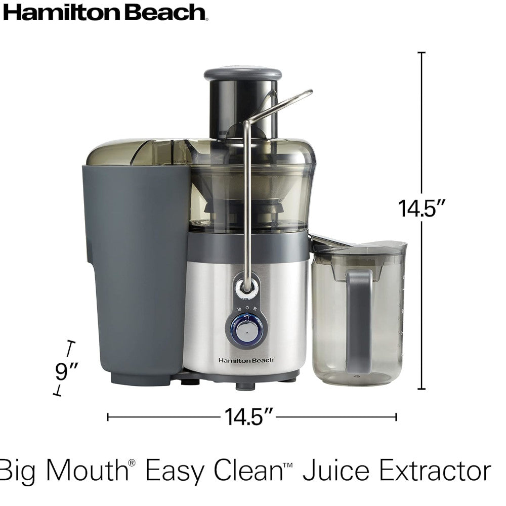 Extracteur de jus haute vitesse à large goulotte HAMILTON BEACH 67850