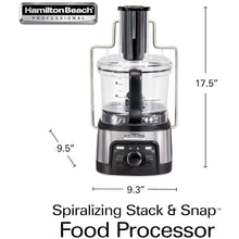 Load image into Gallery viewer, HAMILTON BEACH PROFESSIONAL 70815 Stack &amp; Snap Food Processor - Refurbished with Home Essentials warranty

