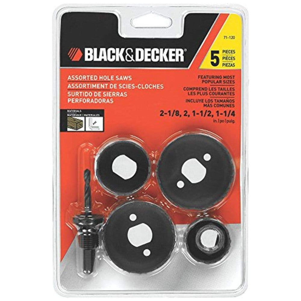Assortiment de 5 scies cloches BLACK+DECKER 71-120-CA