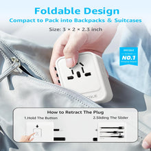 Load image into Gallery viewer, DECQLE DQZ8 Universal Travel Adapter 45W
