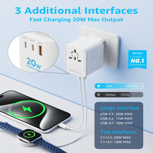 Load image into Gallery viewer, DECQLE DQZ8 Universal Travel Adapter 45W

