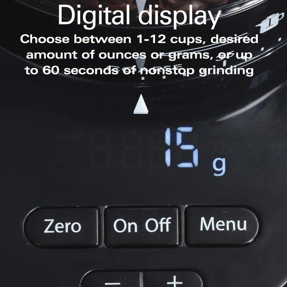 HAMILTON BEACH PROFESSIONAL 80405 Conical Burr Digital Coffee Grinder