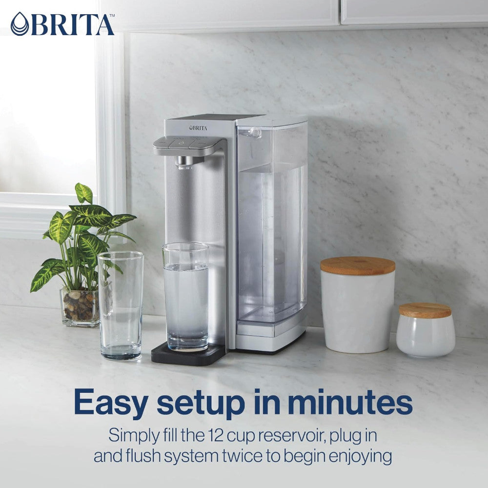 BRITA HUB 87341 Countertop Compact Water Filter - Factory serviced with Home Essentials warranty
