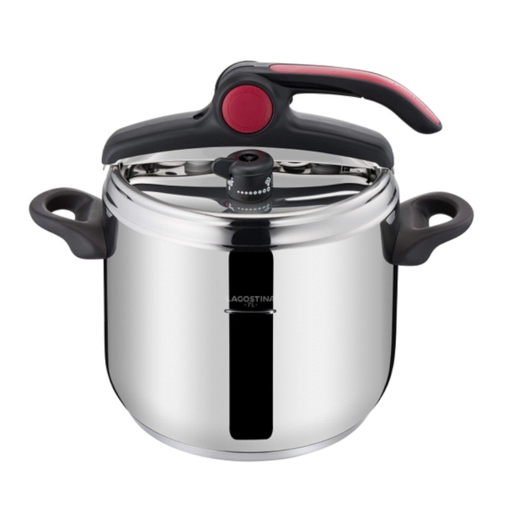 LAGOSTINA 8900524613 Maga LagoEasy’Up 7L Stainless Steel Pressure Cooker