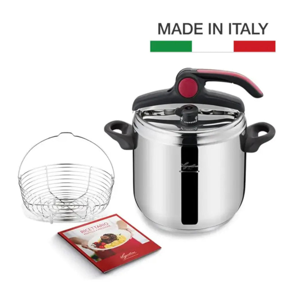 LAGOSTINA 8900524613 Maga LagoEasy’Up 7L Stainless Steel Pressure Cooker