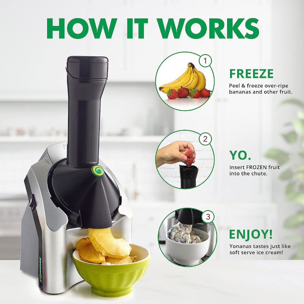 YONANAS 902 Machine à desserts mous aux fruits, classique et originale, pour desserts sains