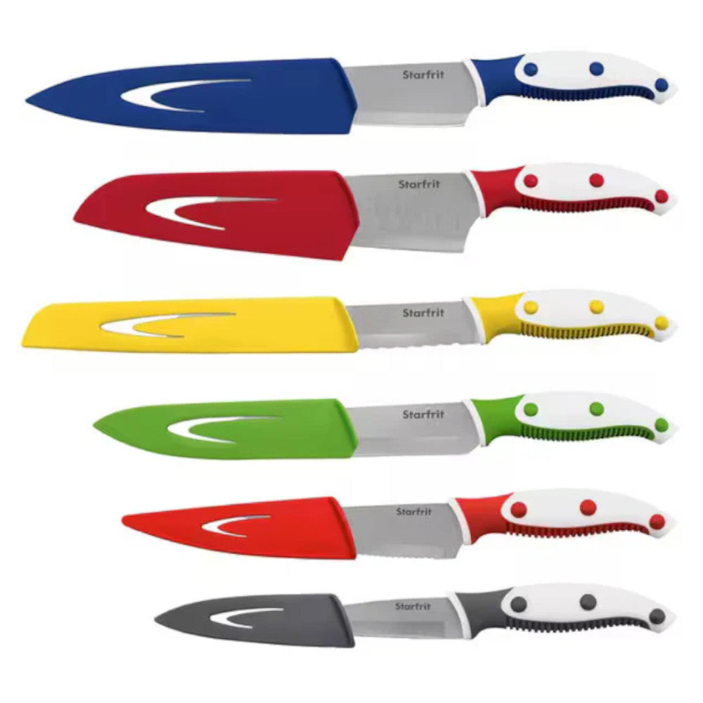 STARFRIT 98608 12 Piece Kitchen Knife Set with Sheath