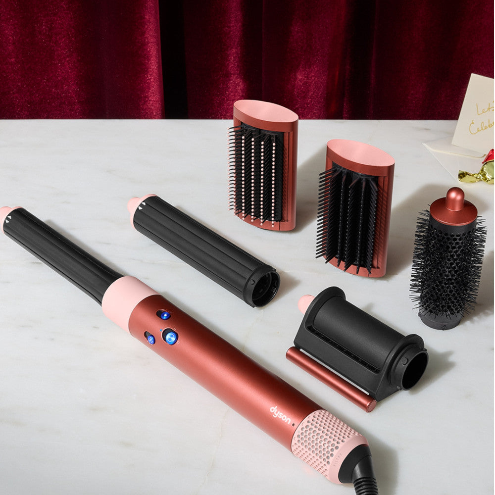 DYSON OFFICIAL OUTLET Airwrap Complete Long Barrel Strawberry & Bronze- Dyson Refurbished (Excellent) with 1 year warranty