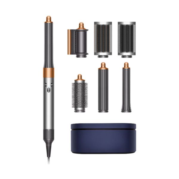 DYSON OFFICIAL OUTLET Airwrap Complete Long Barrel Nickel &amp; Copper - Dyson reconditionné (Excellent) avec 1 an de garantie - HS05