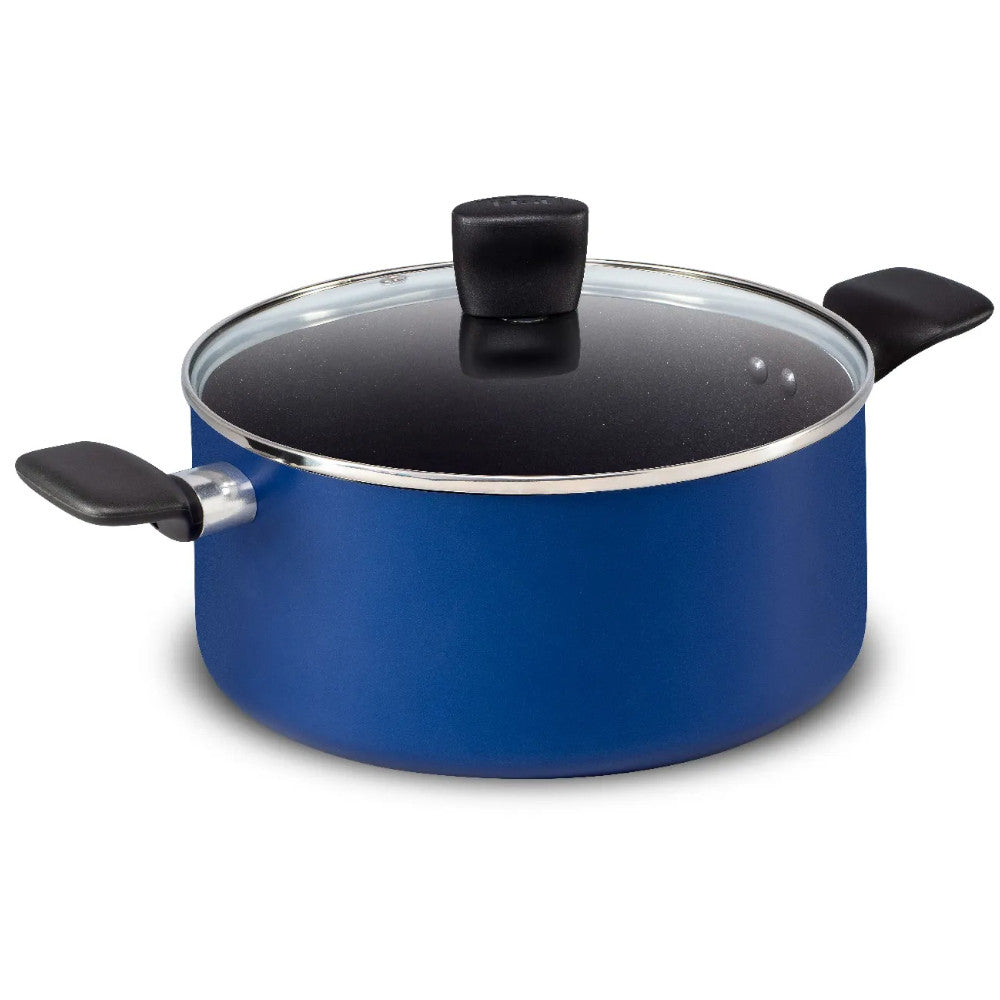 Batterie de cuisine 8 pièces T-FAL Essentials Bleu - B474S874