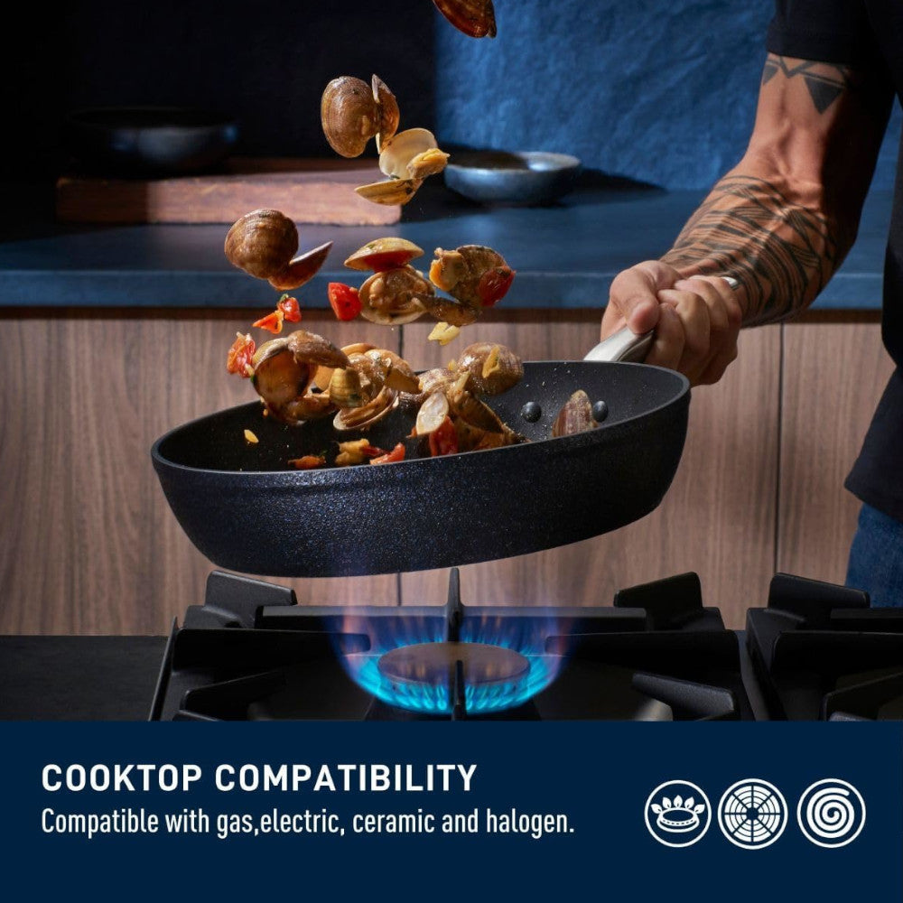 Batterie de cuisine 10 pièces T-FAL B934SA74 Stone Shield - Emballage défectueux avec garantie complète