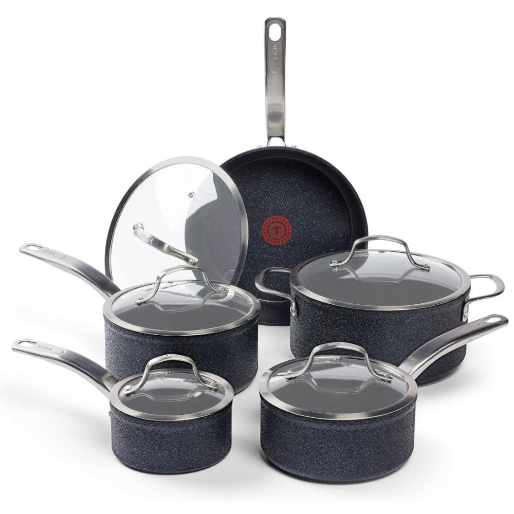 T-FAL B934SA74 Stone Shield 10pc Cookware Set - Blemished package with full warranty