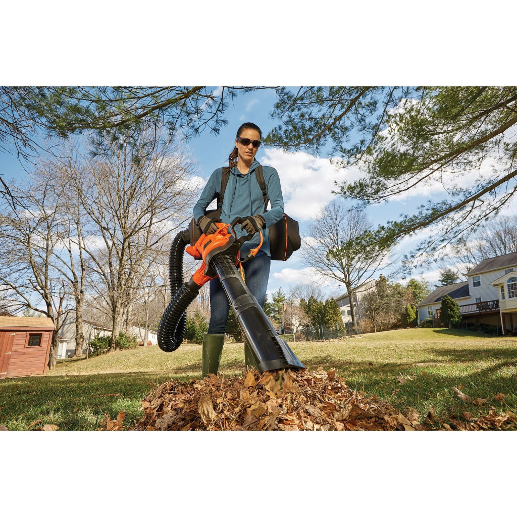 BLACK+DECKER BEBL7000 3 in 1 Corded Electric Leaf Blower, Leaf Vacuum & Mulcher