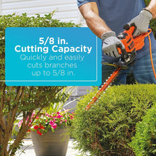 Load image into Gallery viewer, BLACK+DECKER Electric Hedge Trimmer, 17-Inch - BEHT150
