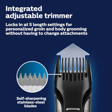 Load image into Gallery viewer, PHILIPS BG7025/15 Bodygroom Body &amp; Intimate Area Trimmer, Ultimate Manscaping Tool
