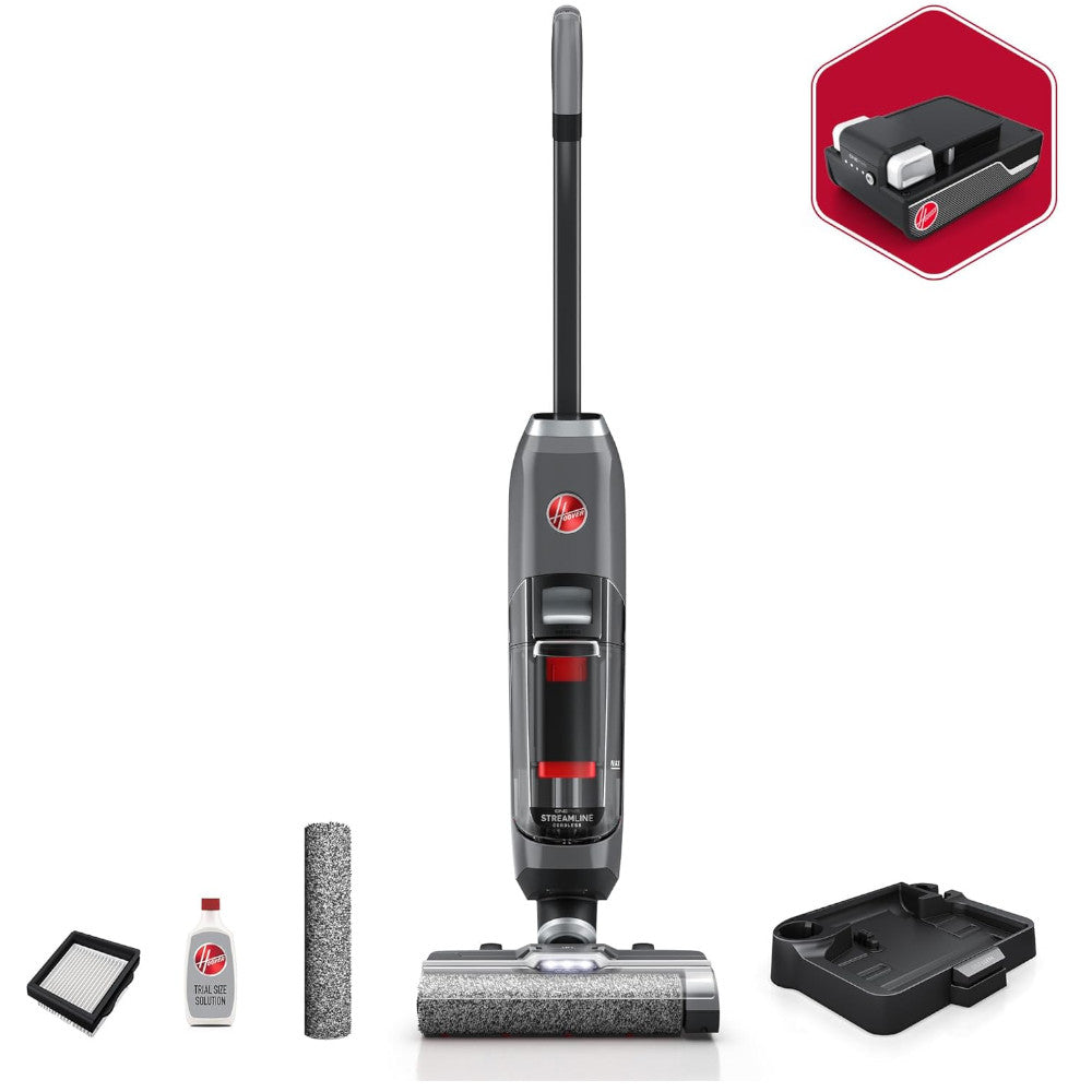HOOVER ONEPWR BH55400V Streamline Nettoyeur de sols durs sans fil - Entretenu en usine avec la garantie Home Essentials