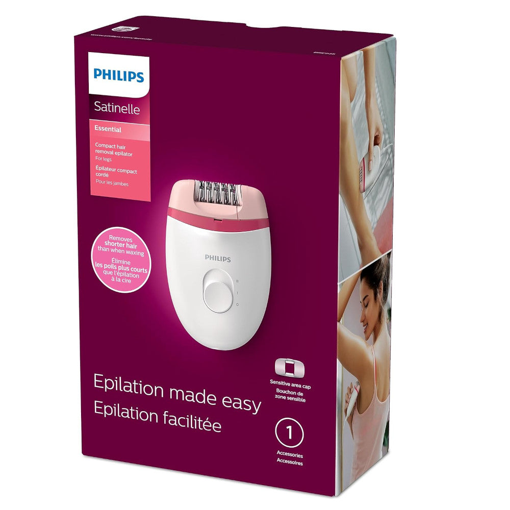 PHILIPS BRE235/04 Épilateur compact filaire Satinelle Essential pour femmes