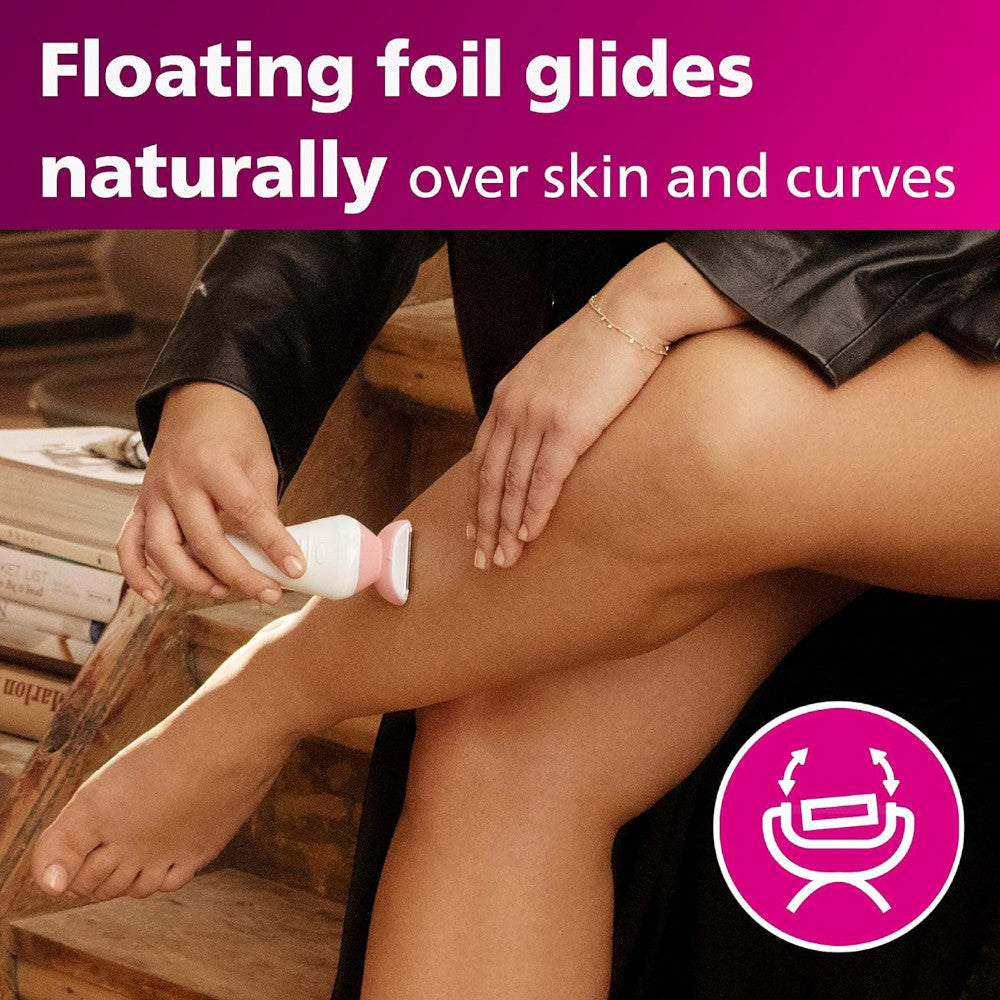 PHILIPS BRL146/00 Lady Shaver Series 6000 Rasoir sans fil avec utilisation humide et sèche