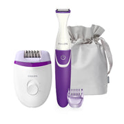 PHILIPS BRP505/00 Satinelle Essential Corded Compact Epilator With Bikini Trimmer