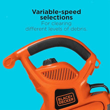 Charger l&#39;image dans la galerie, Souffleur de feuilles électrique 3 en 1 BLACK+DECKER BV6600 - Remis à neuf avec garantie complète du fabricant
