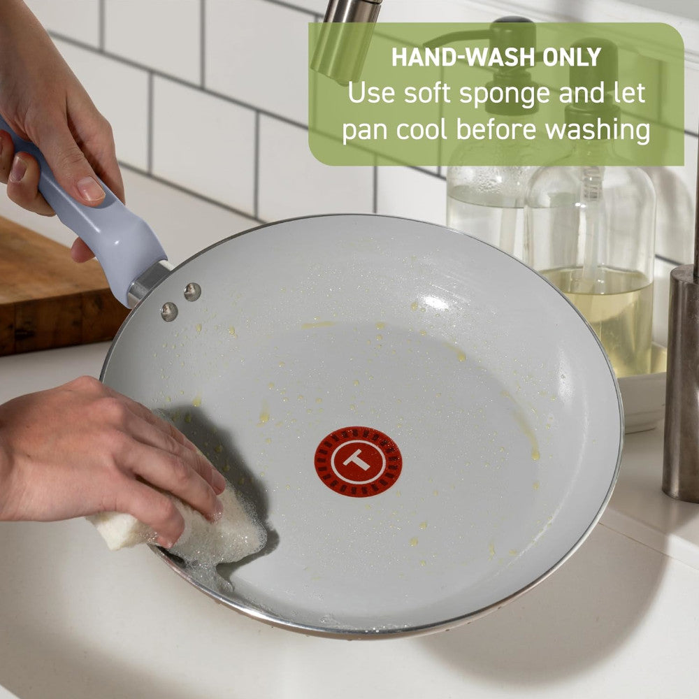 T-FAL C4870764 Refresh Ceramic Non Stick Fry Pan 12 Inch