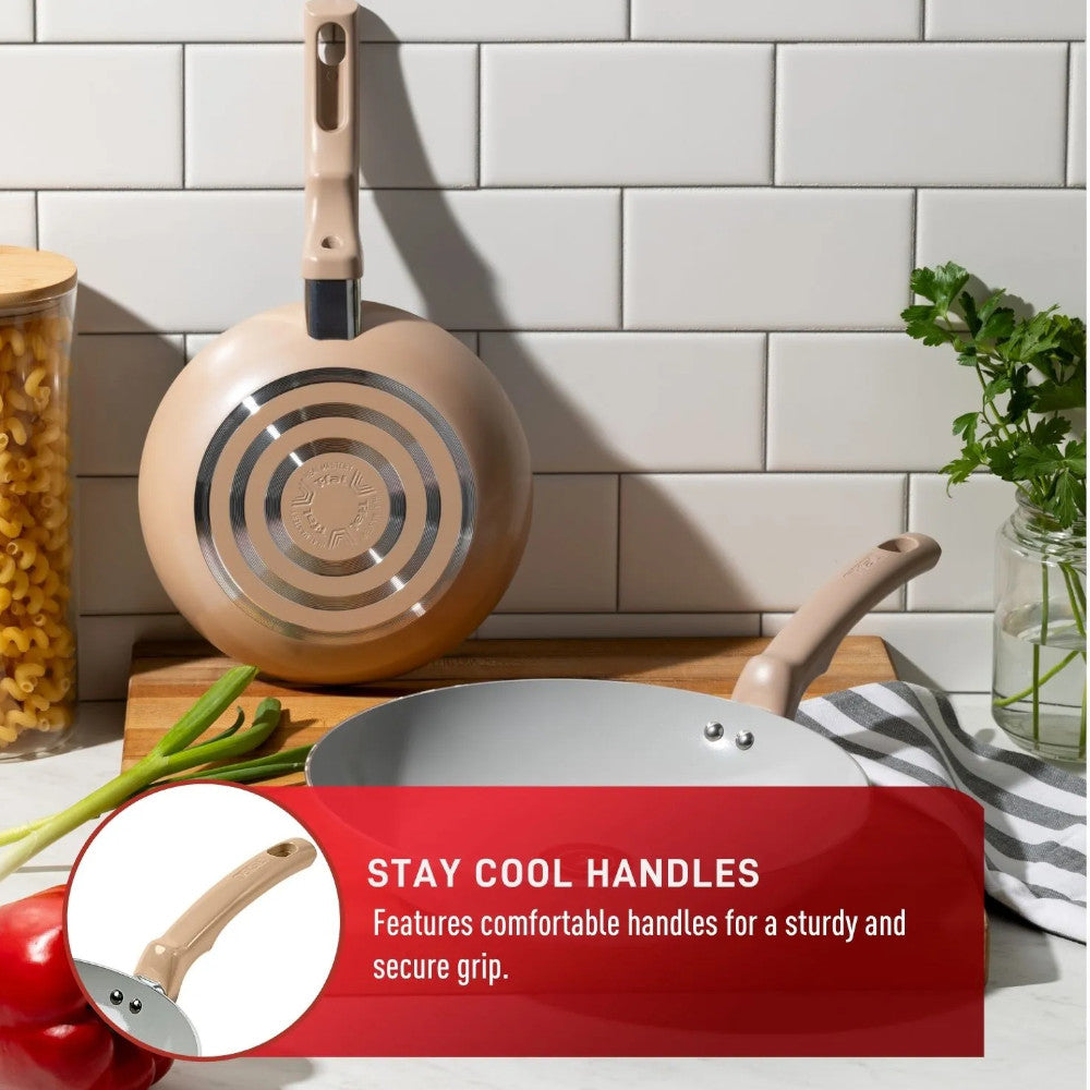 T-FAL C487SK64 Ceramic Refresh 20PC Cookware Set