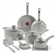 T-FAL C48SC84 Refresh Ceramic Non Stick 12 Piece Cookware Set