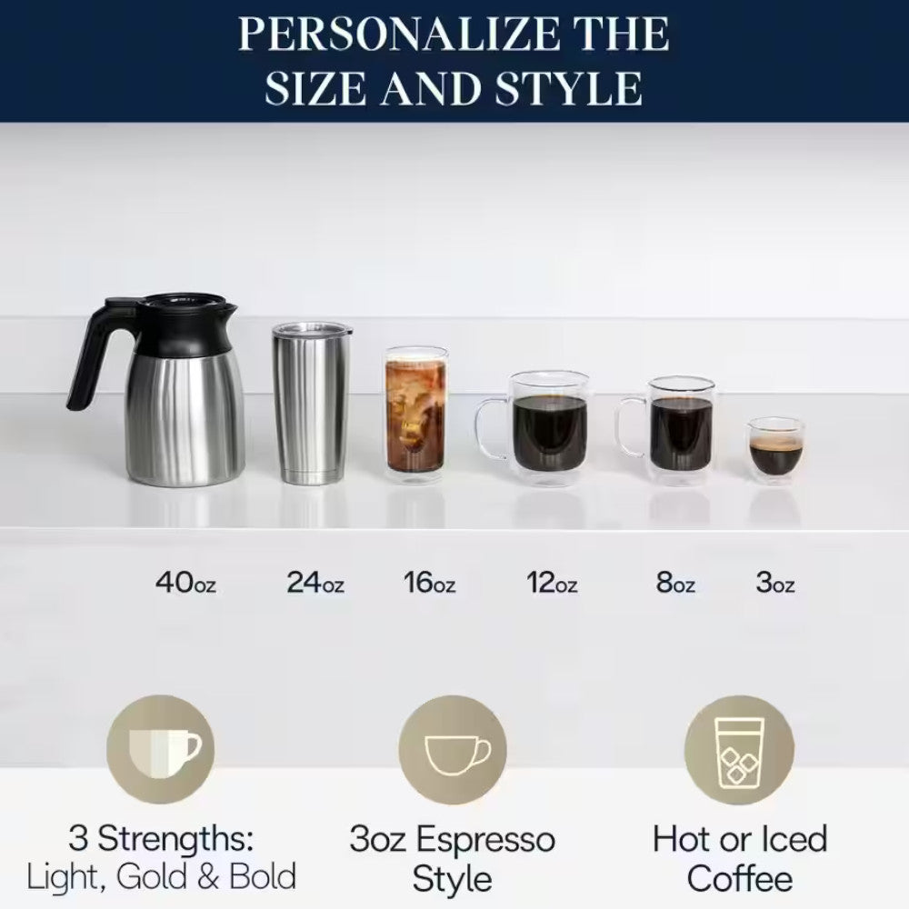 DELONGHI CAM51035M TrueBrew Drip Coffee Maker - Factory serviced with Home Essentials warranty