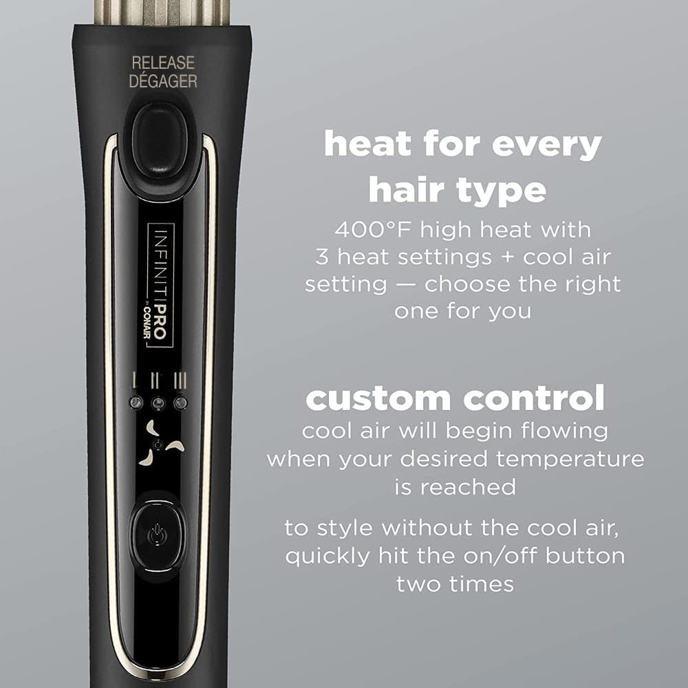 InfinitiPRO Conair CD2112C Cool Air Styler pour vagues en cascade en noir