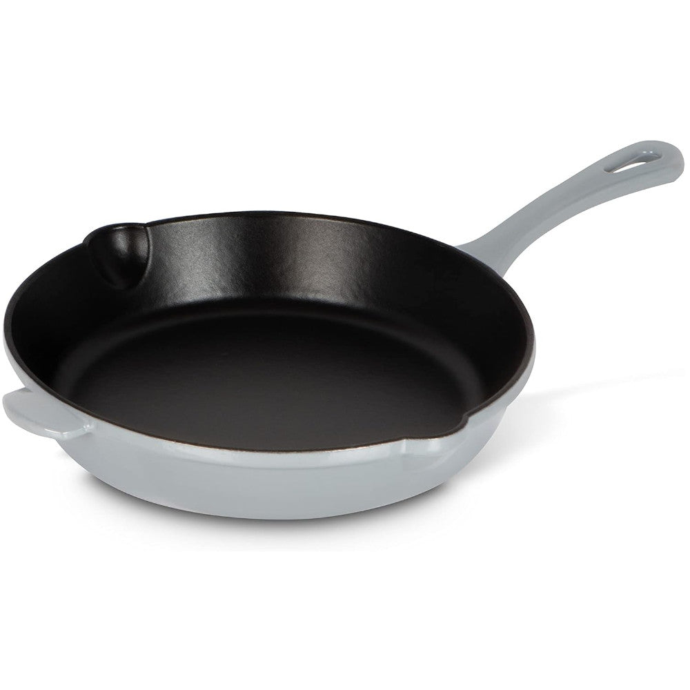 CUISINART CI22-24MGYC Poêle à frire ronde en fonte de 25 cm, gris brumeux