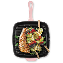 Load image into Gallery viewer, CUISINART CI30-23HRPKC Cast Iron Square Grill Pan in Rosy Pink
