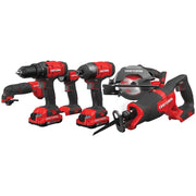 CRAFTSMAN CMCK600D2 V20* Cordless 6 Tool Combo Kit (2 Batteries) - Refurbished with Craftsman Warranty