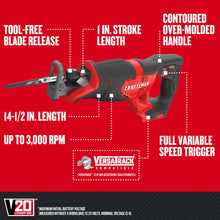 Load image into Gallery viewer, CRAFTSMAN CMCK600D2 V20* Cordless 6 Tool Combo Kit (2 Batteries) - Refurbished with Craftsman Warranty
