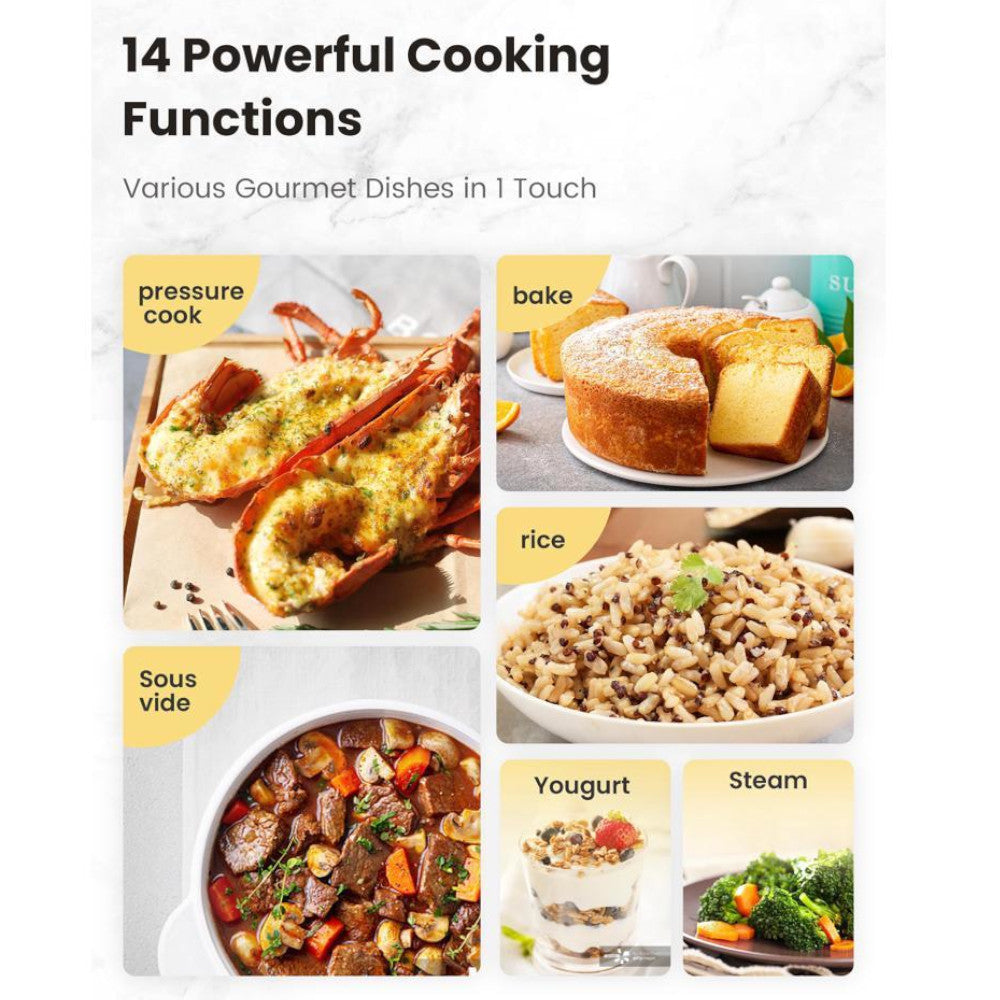 COMFEE CPC60D7ABB 9 in 1 Multi Pressure Cooker - Blemished package with full warranty