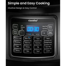 Load image into Gallery viewer, COMFEE CPC80D7ASB 8 Qt Electric Pressure Cooker - Blemished package with full warranty
