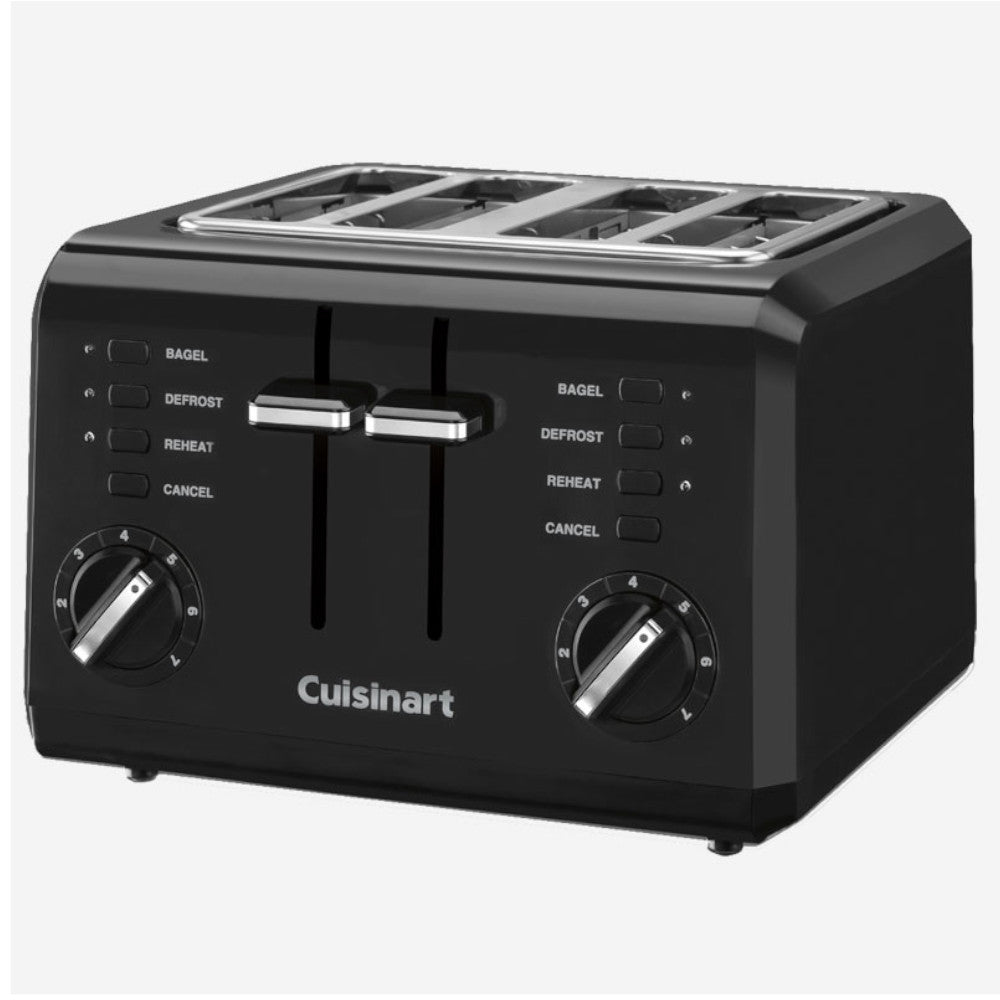 CUISINART CPT-142BKC 4-Slice Compact Toaster In Black