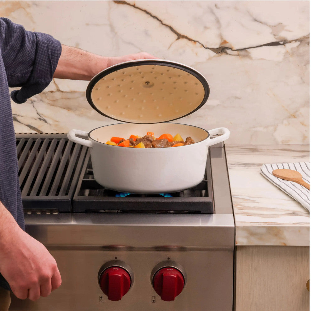 LAGOSTINA D458 Pearl Cast Iron Casserole 5.7L / 6QT