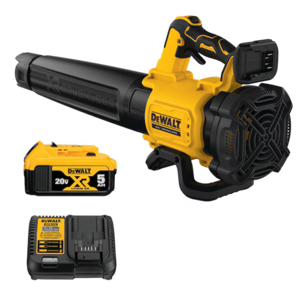 DEWALT DCBL722P1 20V MAX XR 5Ah Brushless Cordless Handheld Blower Kit- Refurbished with Dewalt Warranty